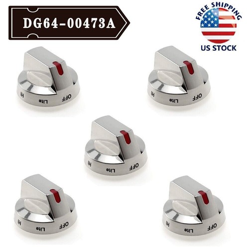 5xnew gas burner - gas, knobs